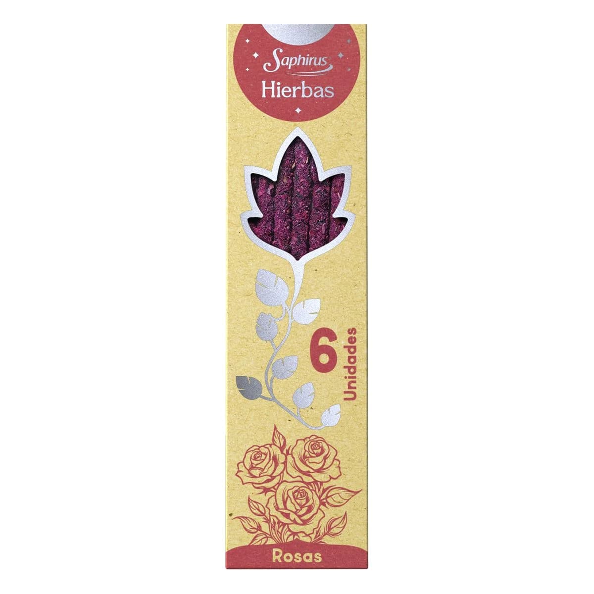 Rosas - Sahumerios Hierbas - 6 varillas de 23cm
